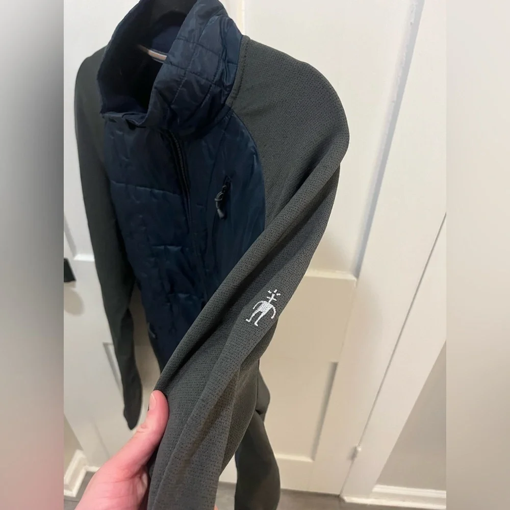 SmartWool Men's Corbet 120 Performance Jacket Merino Wool Blue Gray Size Large